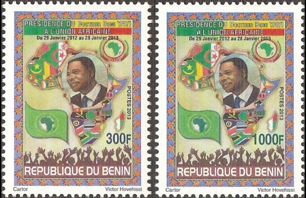 Benin 2013 Presidency of the Organization of African Unity Scott 1493-1494