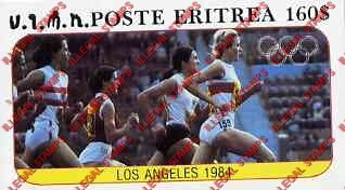 Eritrea 1984 Olympic Games in Los Angeles Running Counterfeit Illegal Stamp Souvenir Sheet of 1