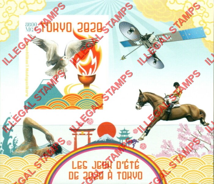 Madagascar 2020 Olympic Games Tokyo Illegal Stamp Souvenir Sheet of 1