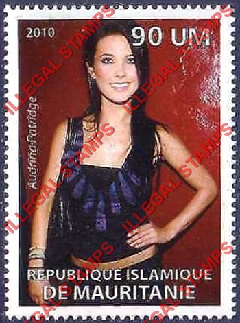 MAURITANIA 2010 Audrina Patridge Counterfeit Illegal Stamp