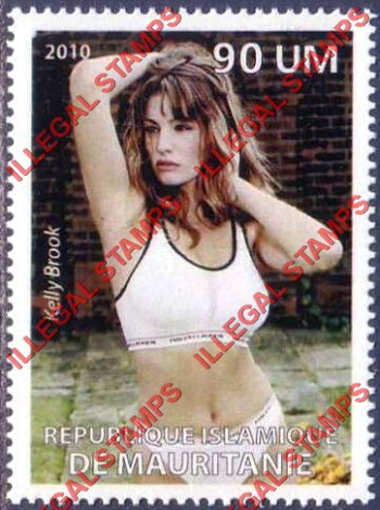 MAURITANIA 2010 Kelly Brook Counterfeit Illegal Stamp