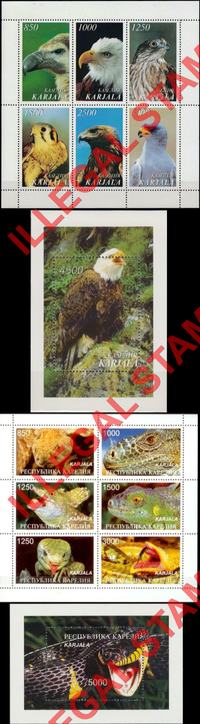 Karjala 1997 Illegal Stamps (Part 1)
