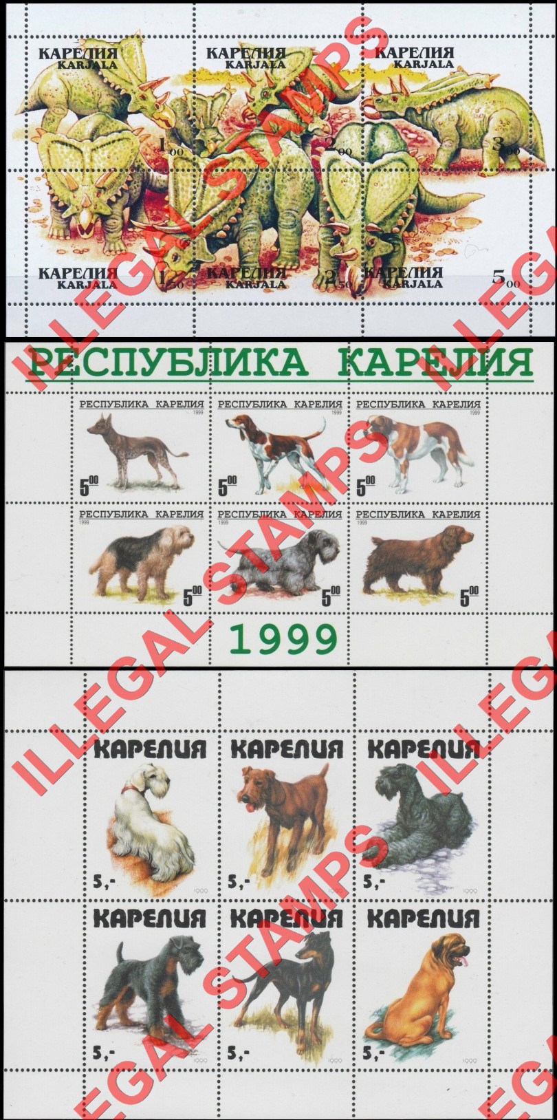 Karjala 1999 Illegal Stamps (Part 1)