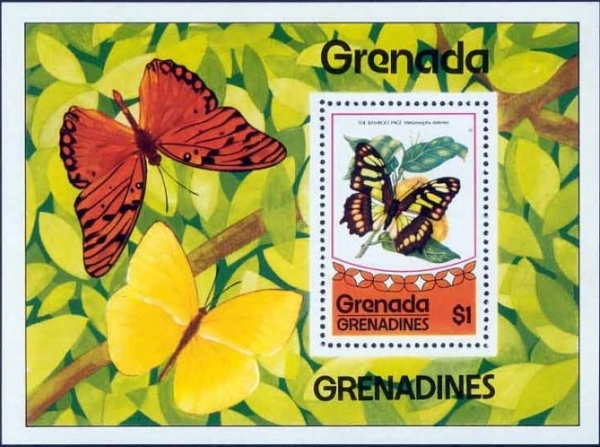 1975 Butterflies Souvenir Sheet