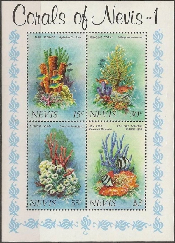 1983 Corals 1st Series Souvenir Sheet