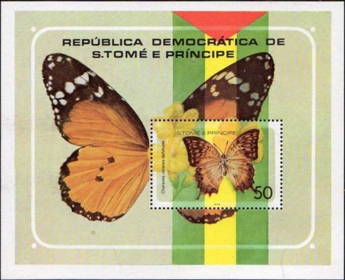 1979 Saint Thomas and Prince Islands Butterflies Souvenir Sheet