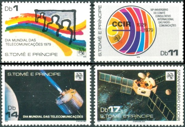 1979 Saint Thomas and Prince Islands International Communications Day Stamps