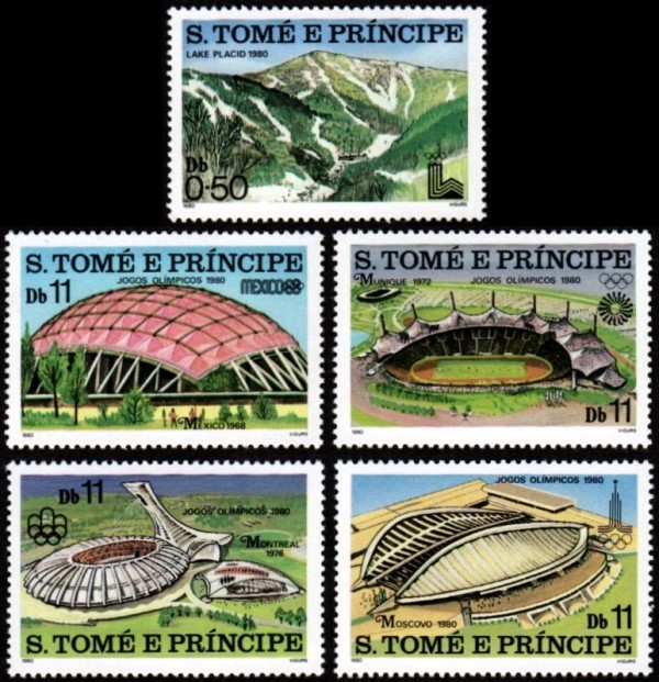 1980 Saint Thomas and Prince Islands Olympics Stamps
