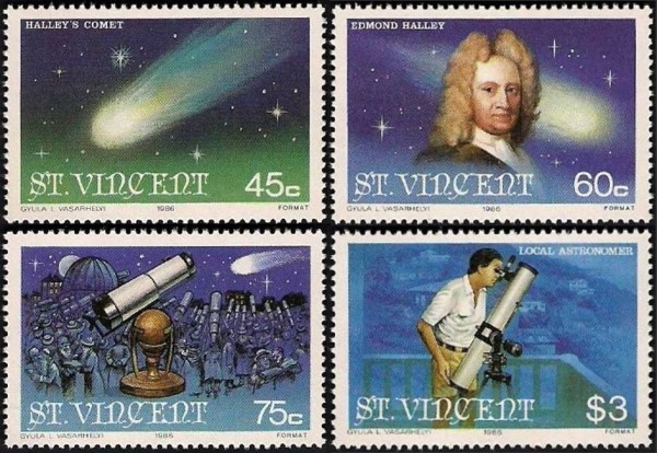 1986 Halleys Comet Stamps