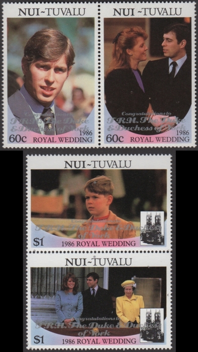 1986 Royal Wedding 2nd Issue Stamps