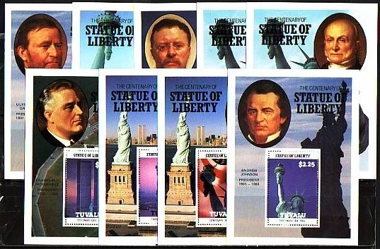 statue of liberty stamp comparison. statue of liberty stamp