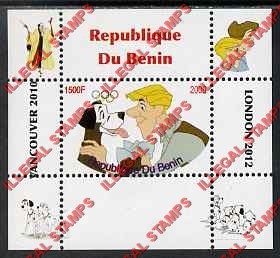 Benin 2009 Dalmations Illegal Stamp Deluxe Souvenir Sheet of 1