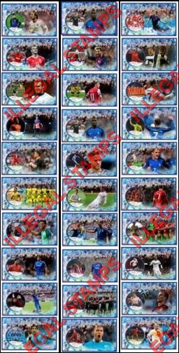 Comoro Islands 2018 FIFA World Cup Soccer in Russia (different) Counterfeit Illegal Stamp Souvenir Sheets of 1