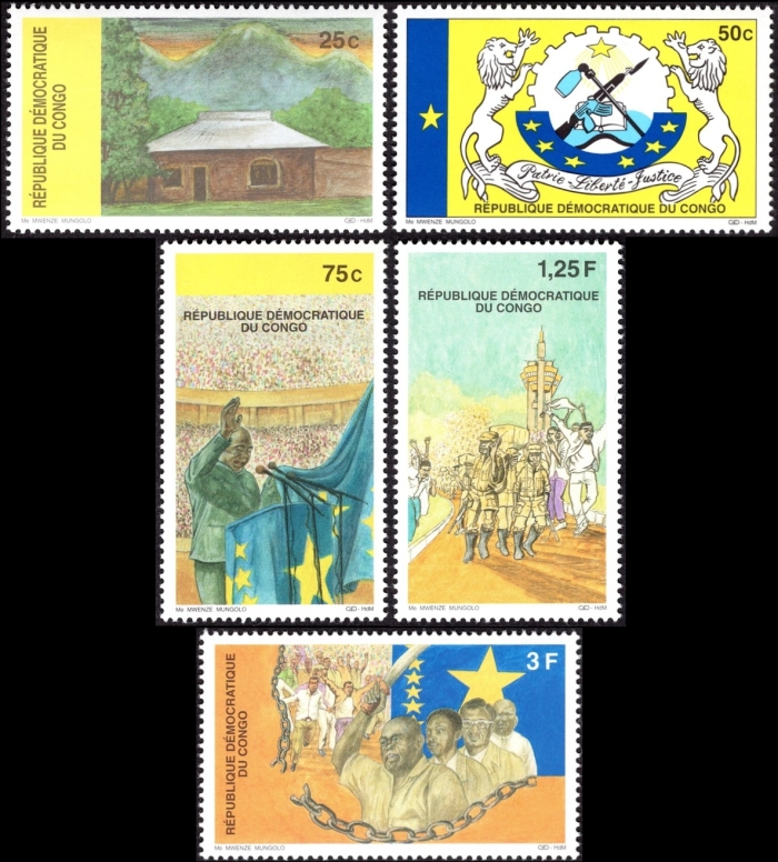 Congo Democratic Republic 1999 Conquest of Kinshasa Scott Number 1489-1493