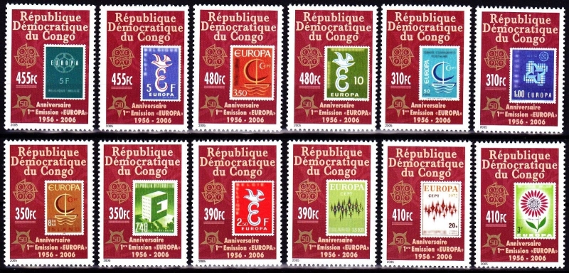 Congo Democratic Republic 2005 UNLISTED in Scott Catalog EUROPA Stamps