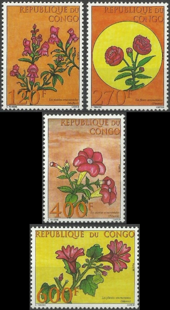 Congo Republic 2003 Decorative Plants