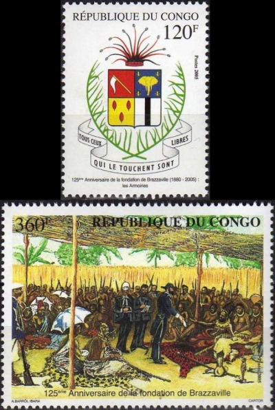 Congo Republic 2005 125th Anniversary of Brazzaville Foundation