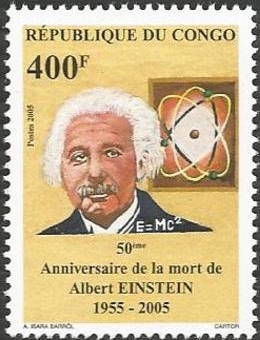 Congo Republic 2005 50th Anniversary of the death of Albert Einstein