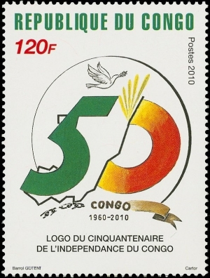 Congo Republic 2010 50th Anniversary of Independence Scott Catalog 1286
