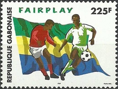 Gabon 2006 Soccer Fairplay Michel Catalog No. 1683