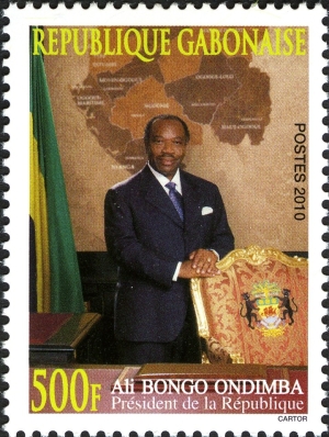 Gabon 2010 50th Anniversary of Gabon - Ali Bongo Ondimba Scott Catalog No. 1087