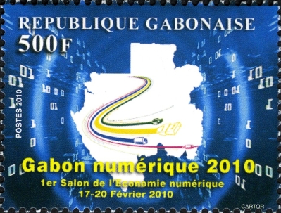 Gabon 2010 Digital Gabon Scott Catalog No. 1083