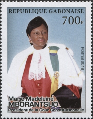 Gabon 2018 The President of the Constitutional Court of Gabon - Marie-Madeleine Mborantsuo Scott Catalog Number 1110