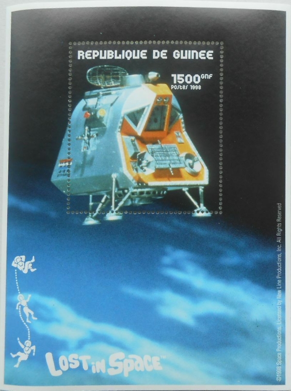 Guinea Republic 1998 Lost in Space Stamp Souvenir Sheet of 1 Michel Catalog No. BL531