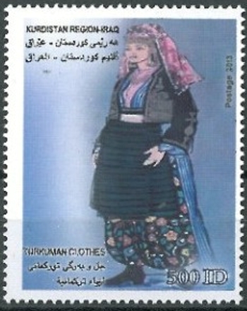 Kurdistan 2013 Turkumah Cloths Stamp
