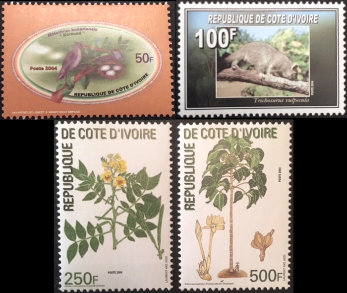 Ivory Coast 2004 Fauna and Flora Scott 1135-1138
