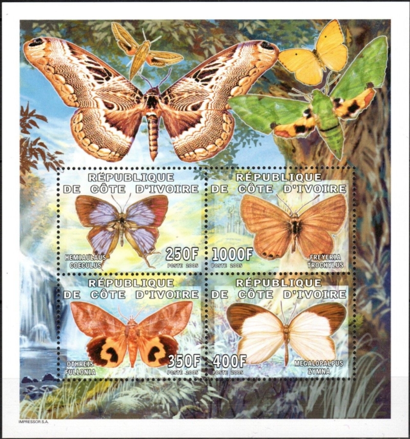 Ivory Coast 2005 Butterflies