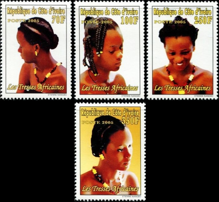 Ivory Coast 2005 African Hairstyles - Dreadlocks Scott 1145-1148