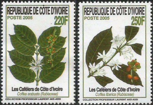 Ivory Coast 2005 Coffee plants Scott 1166-1167