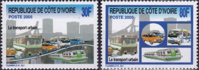 Ivory Coast 2005 Urban Transportation Scott 1174-1175