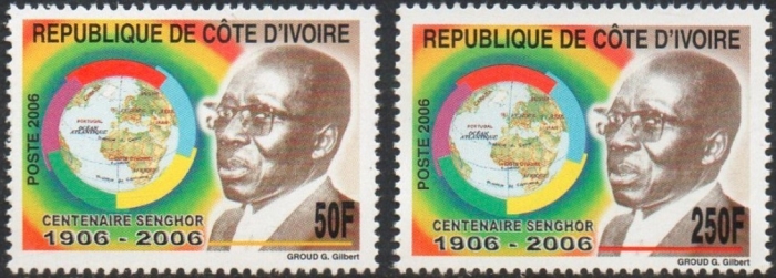 Ivory Coast 2006 Centenary of Senghor 1906-2006 Scott 1176-1177