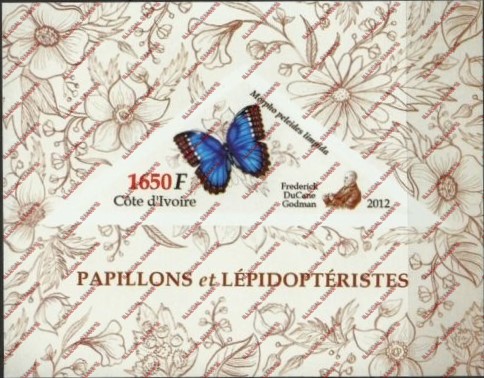 Ivory Coast 2012 Butterflies Illegal Stamp Souvenir Sheet of 1