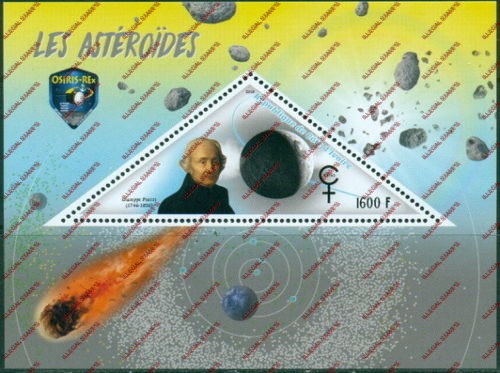 Ivory Coast 2018 Asteroids Illegal Stamp Souvenir Sheet of 1