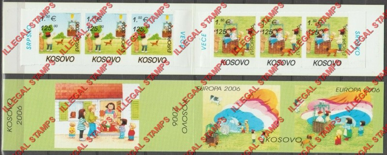 Kosovo 2006 EUROPA Hot Air Ballon Ride Counterfeit Illegal Stamp Booklet