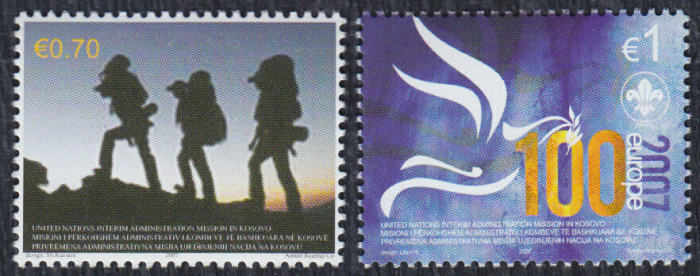 Kosovo 2006 EUROPA 100th Anniversary of the Boy Scouts Genuine Stamp Set