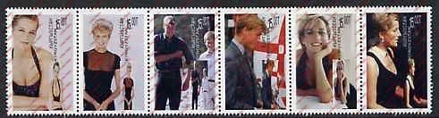 Kyrgyzstan 1998 Princess Diana Illegal Stamp Strip of Six