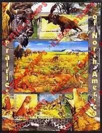 Kyrgyzstan 2004 Fauna of Prairies of North America Illegal Stamp Sheetlet of Six
