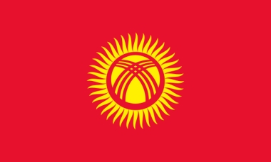 Flag of the Kyrgyzstan