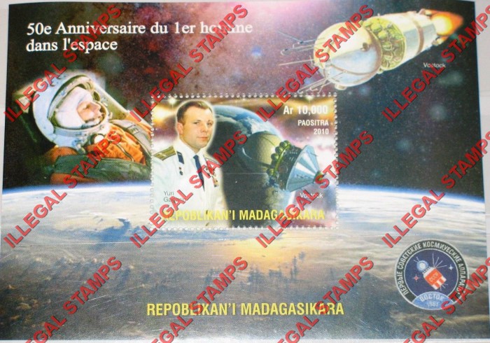 Madagascar 2010 Vostock Illegal Stamp Souvenir Sheet of One