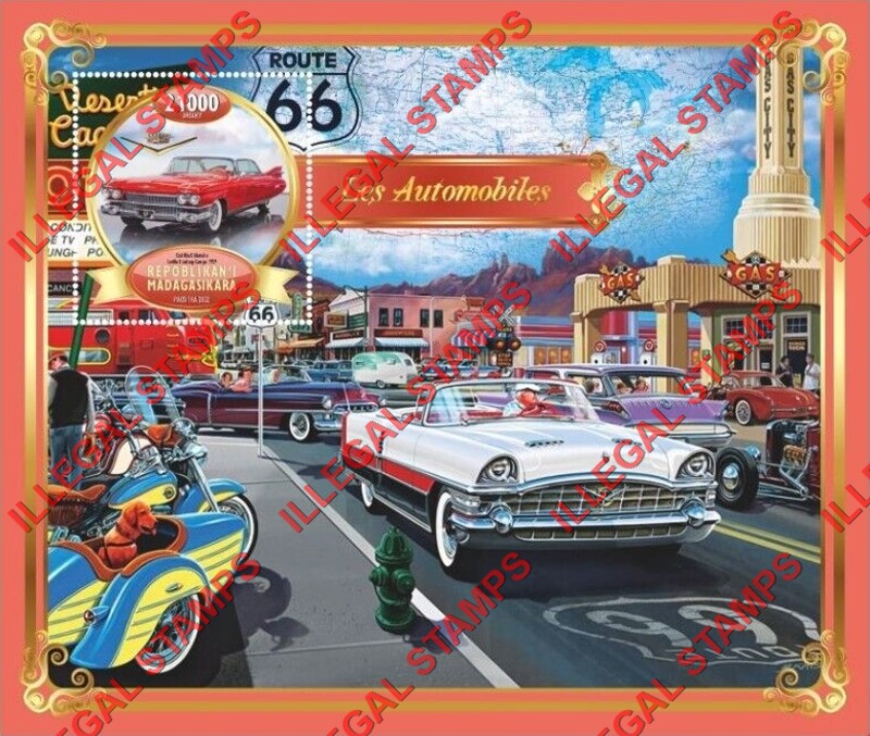 Madagascar 2022 Automobiles Illegal Stamp Souvenir Sheet of 1