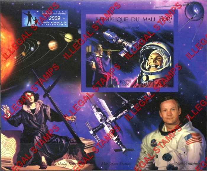 Mali 2009 Apollo-Soyuz Illegal Stamp Souvenir Sheet of 1