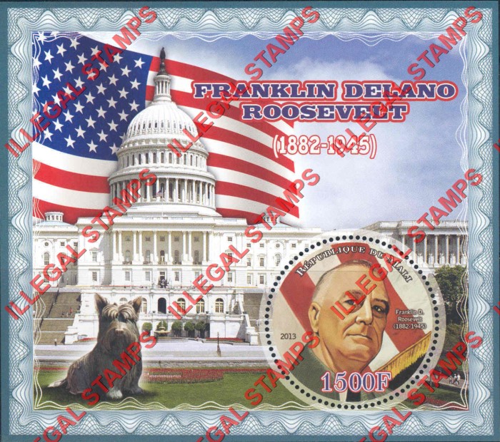 Mali 2013 Roosevelt Franklin D. Illegal Stamp Souvenir Sheet of 1