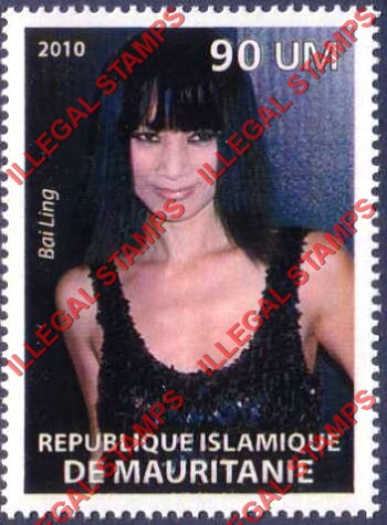 MAURITANIA 2010 Bai Ling Counterfeit Illegal Stamp