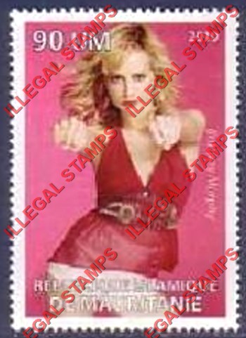 MAURITANIA 2010 Brittany Murphy Counterfeit Illegal Stamp (Stamp 1)