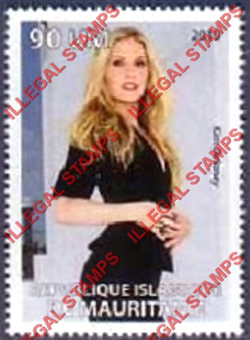 MAURITANIA 2010 Kim Delaney Counterfeit Illegal Stamp (Stamp 2)