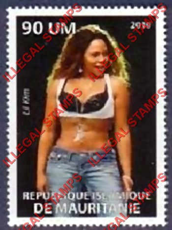 MAURITANIA 2010 Lil Kim Counterfeit Illegal Stamp (Stamp 2)